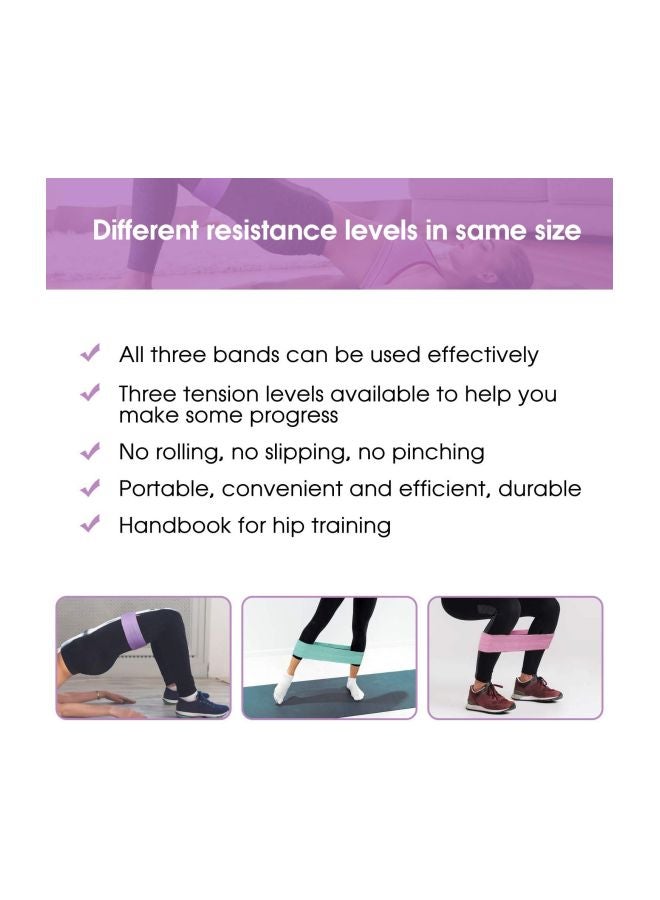 Cool Baby 3-Piece Resistance Band Small Band 66x8, Medium Band 76x8, Large Band 86x8cm - Image 4