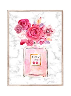 Boomah Accessories Coco Chanel Perfume Marble Art Poster With