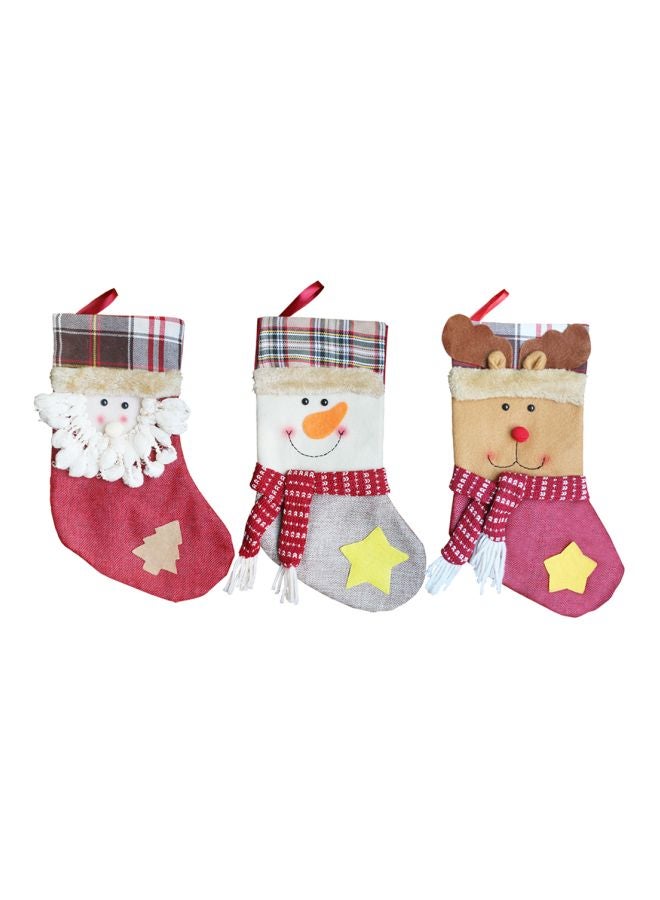 3-Piece Christmas Ornaments Set Multicolour 33x20x7cm - Image 1