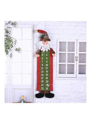 Christmas Advent Calendar Green/Red/White 23x90cm - v1592834162/N38773355A_1
