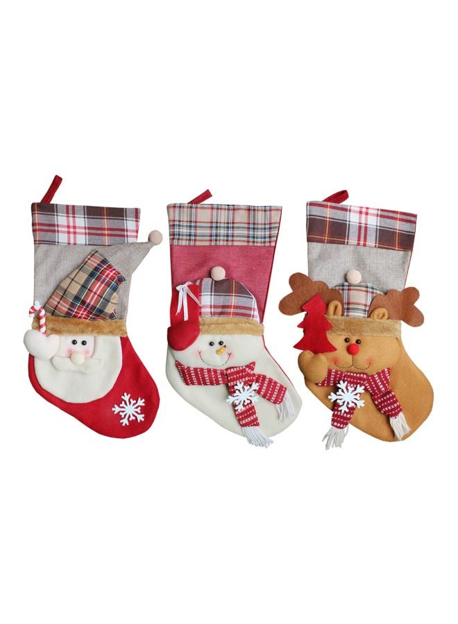 3-Piece Christmas Ornaments Set Multicolour 27x25x10cm - Image 1