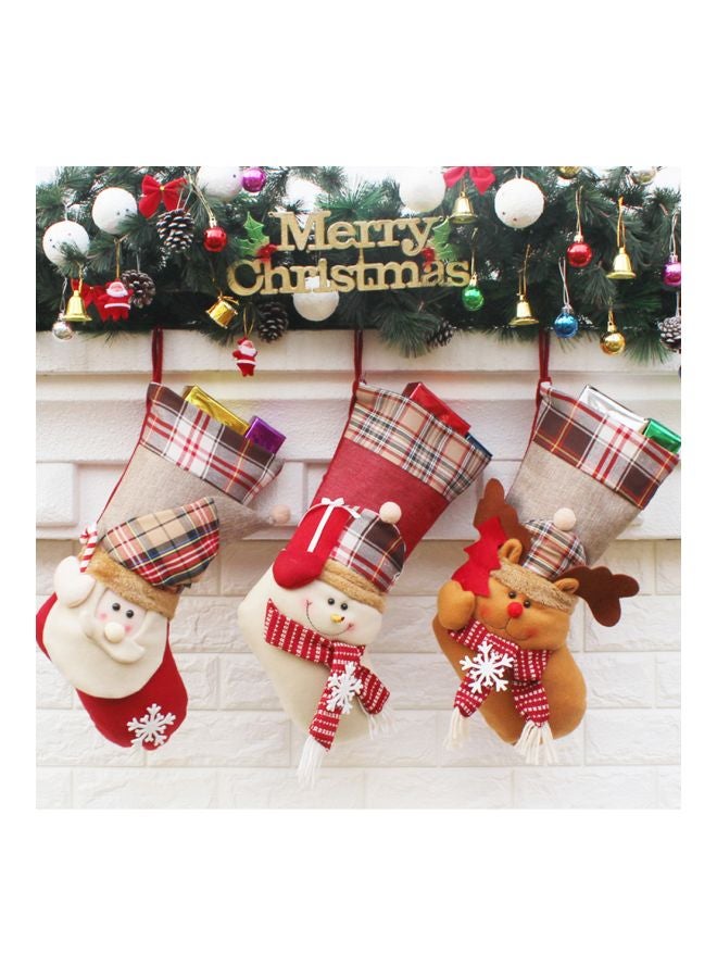 3-Piece Christmas Ornaments Set Multicolour 27x25x10cm - Image 4