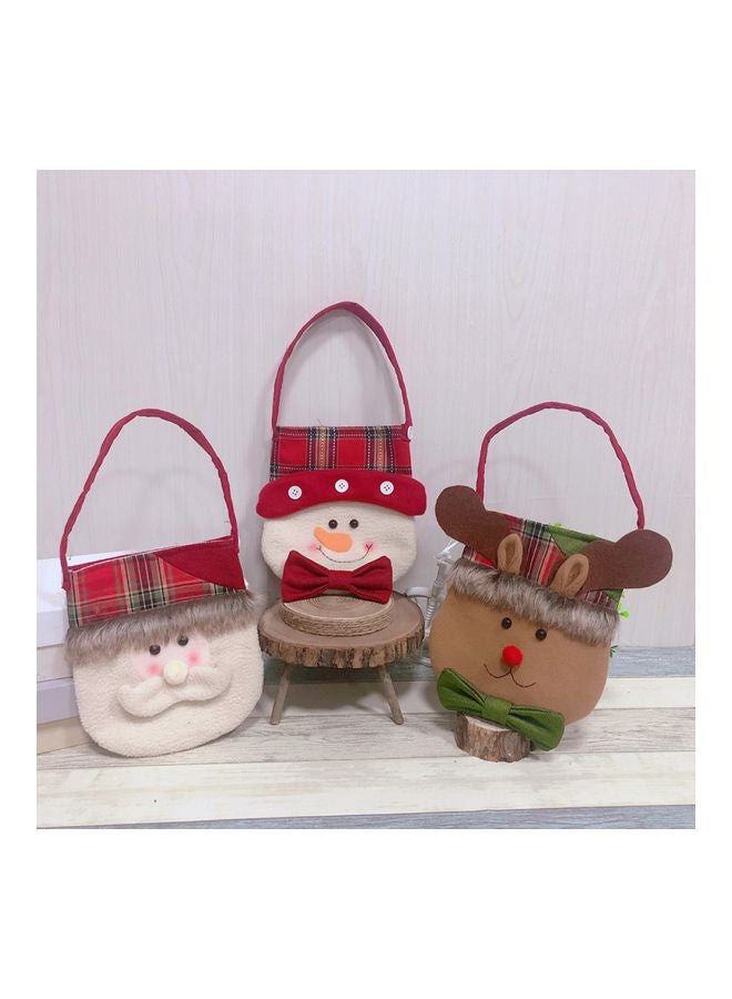 3-Piece Candy Bag Themed Ornament Set Multicolour 20x18x7cm - Image 2