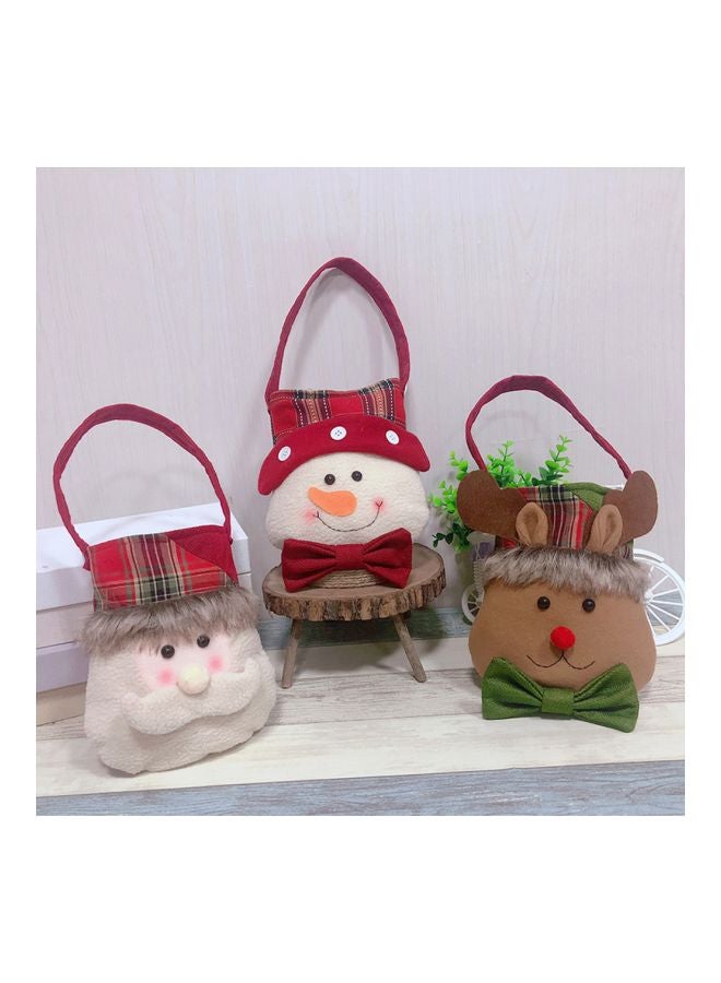 3-Piece Candy Bag Themed Ornament Set Multicolour 20x18x7cm - Image 1