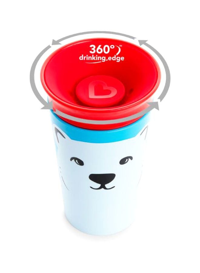 Munchkin Miracle 360-Degree Wild Love Sippy Cup, 12M+, Polar Bear  - Image 3