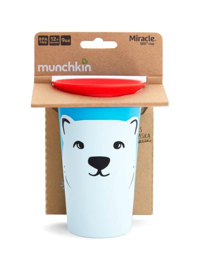 Munchkin Miracle 360-Degree Wild Love Sippy Cup, 12M+, Polar Bear  - Image 5