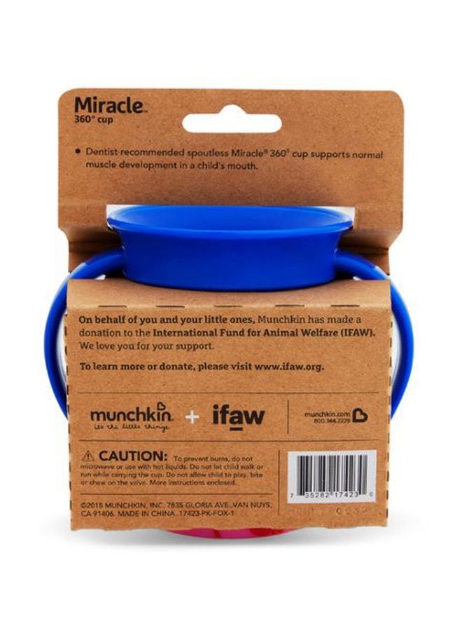 Munchkin - Fox Printed Miracle 360 Sippy Cup - Image 1