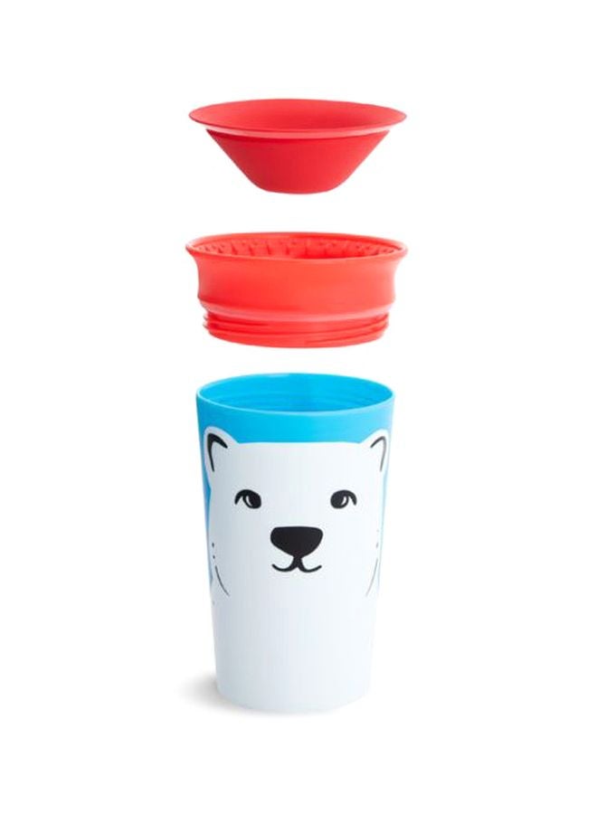 Munchkin Miracle 360-Degree Wild Love Sippy Cup, 12M+, Polar Bear  - Image 4