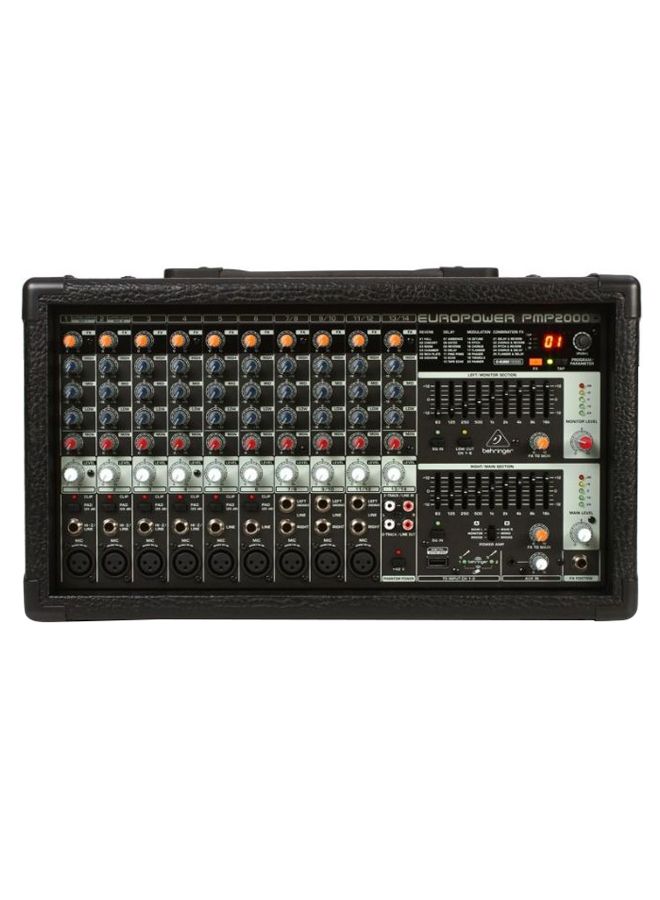 14-Channel Multi-FX Processor Powered Mixer PMP2000D Black