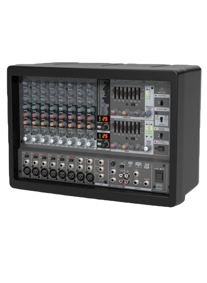 behringer 10-Channel Multi-FX Processor Powered Mixer PMP1680S Black - Image 2