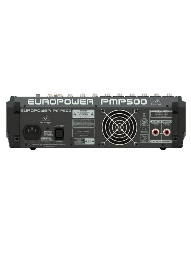 بيهرينغر - جهاز مزج أصوات قوي 12 قناة مزوّد بمعالج متعدد التأثيرات PMP500 أسود - Image 1