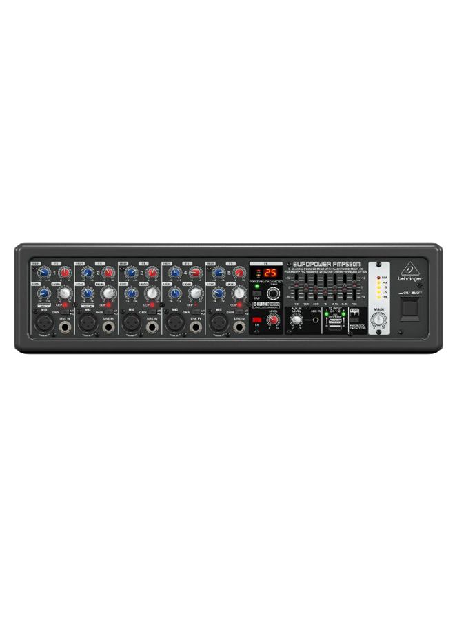 behringer 5-Channel Multi-FX Processor Powered Mixer PMP550M Black - Image 1
