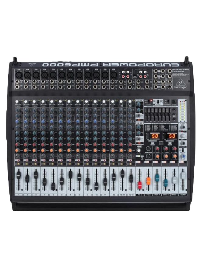 behringer 20-Channel Multi-FX Processor Powered Mixer PMP6000 Black - Image 1