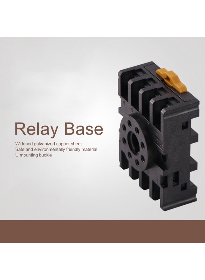 Digital Display Time Relay With Socket Base Grey/White/Black  - Image 3