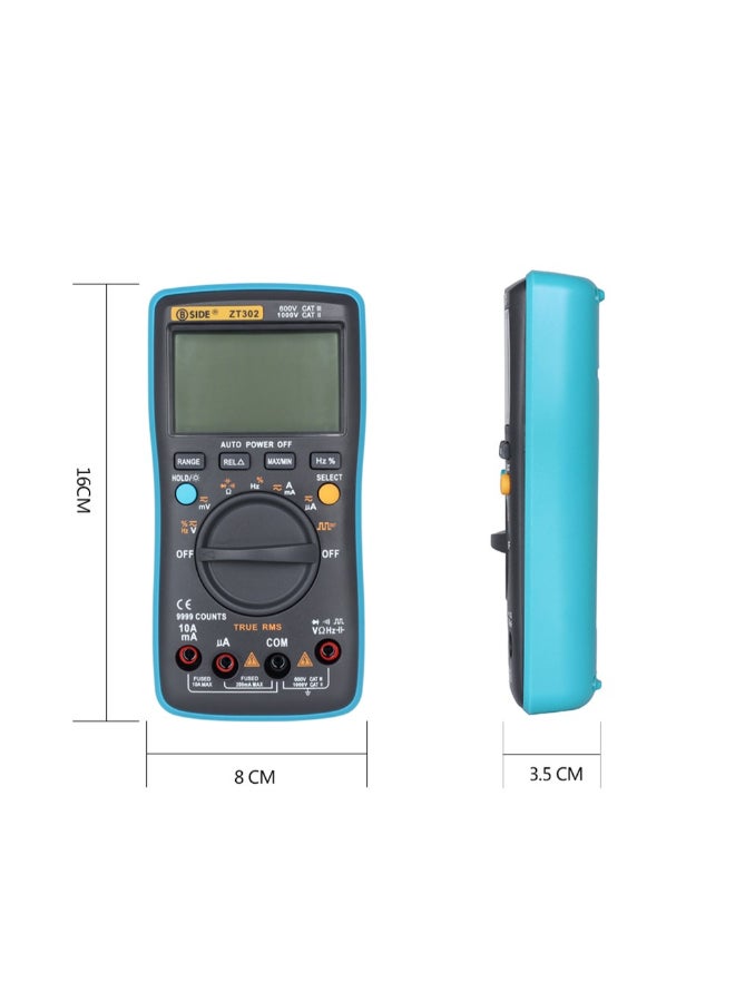 LCD Display Digital Multimeter Black/Blue 19.5centimeter - Image 4