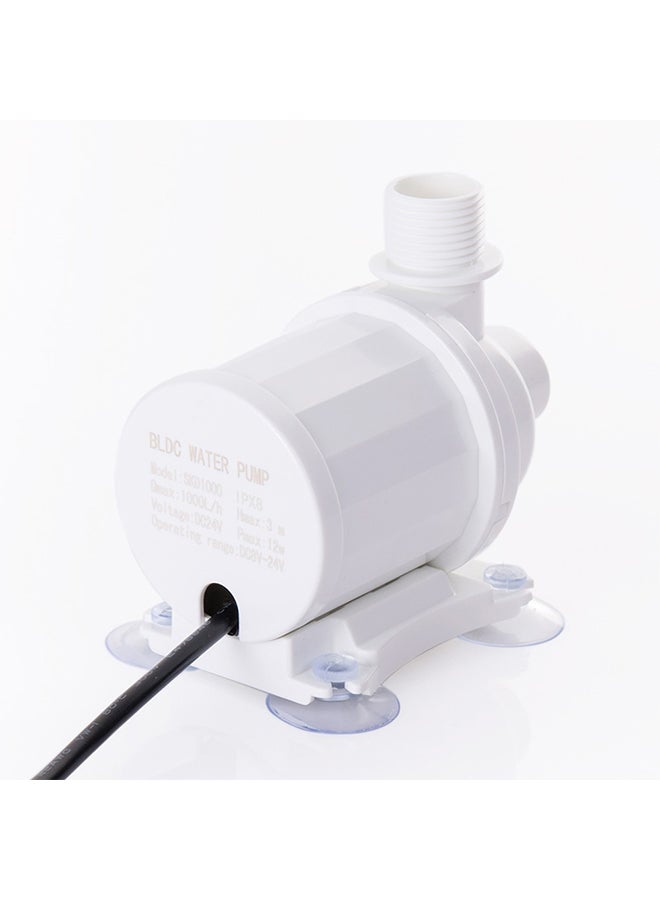 Generic - Portable Mini Brushless Motor Ultra-Quiet Submersible Water Pump White 10cm - Image 1