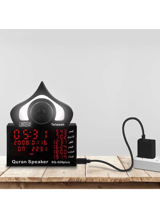Wireless Bluetooth Speaker With Clock Display Black