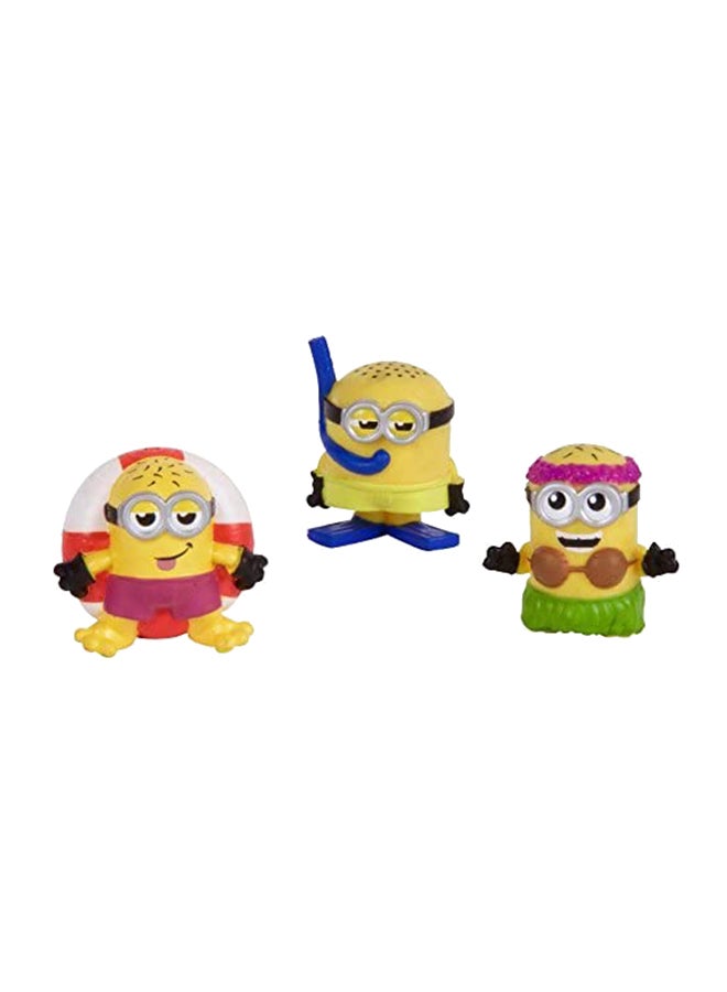 مينيونز مجموعة مجسمات شخصيات مينيز من سلسلة أفلام "Despicable Me" مكونة من 3 قطع  - Image 1