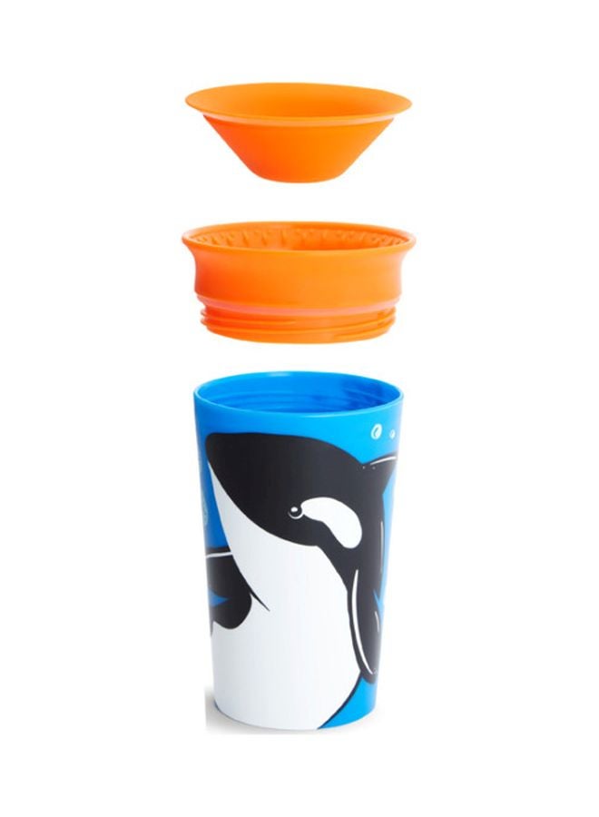 Munchkin Miracle 360-Degree Wild Love Sippy Cup, 12+ M - Whale  - Image 4
