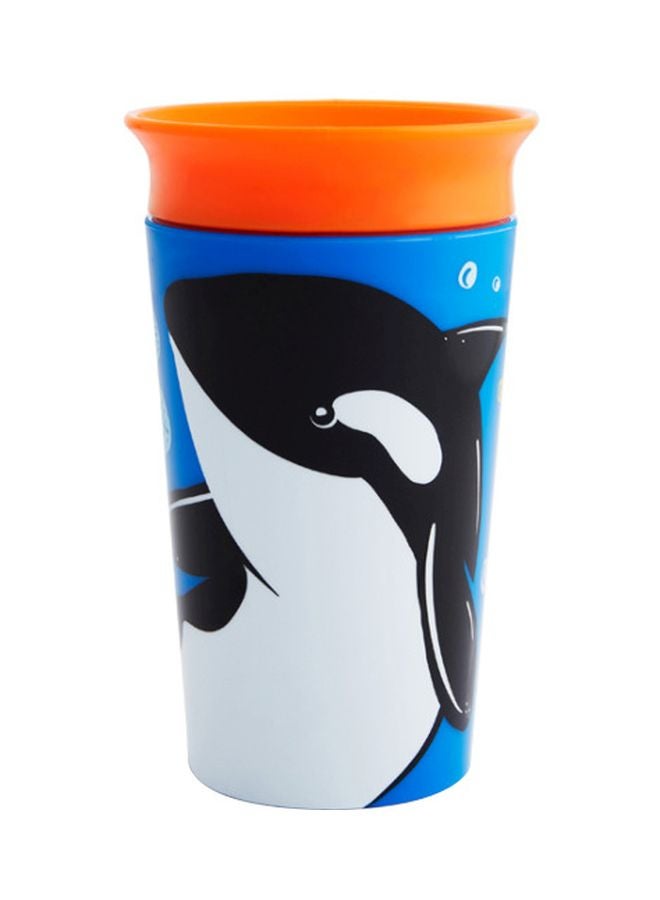 Munchkin Miracle 360-Degree Wild Love Sippy Cup, 12+ M - Whale  - Image 1
