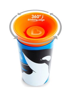 Munchkin Miracle 360-Degree Wild Love Sippy Cup, 12+ M - Whale  - Image 3