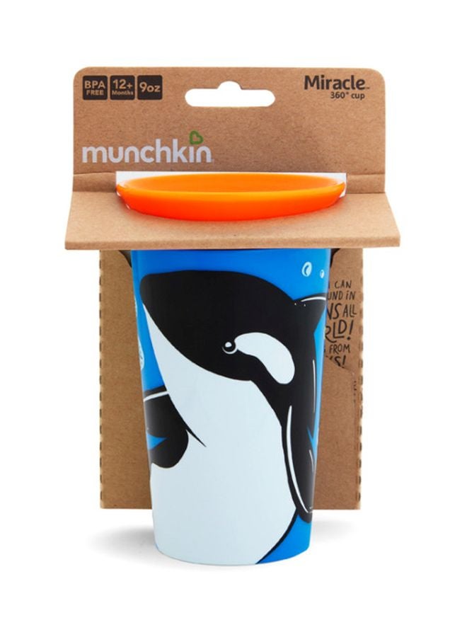 Munchkin Miracle 360-Degree Wild Love Sippy Cup, 12+ M - Whale  - Image 5