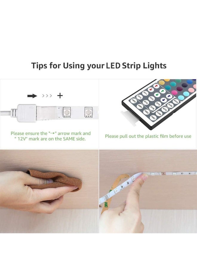 Waterproof LED Strip Light Kit Multicolour 19cm - Image 4