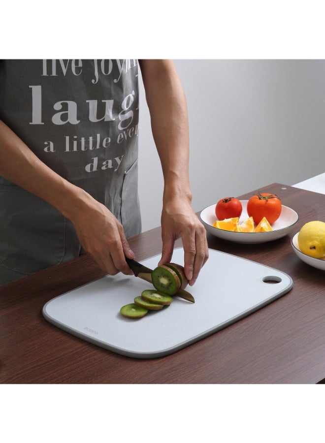 Anti Slip Cutting Board With Hanging Hole Grey/Light Beige 41cm  - Image 5