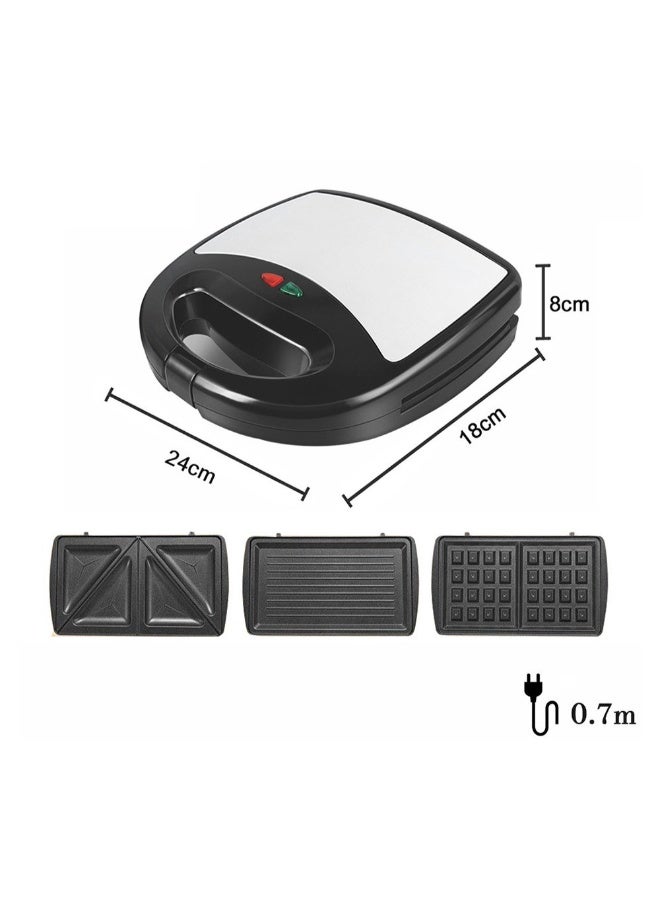 Generic - Detachable Non Stick Waffle Maker H32886 Black/White - Image 1