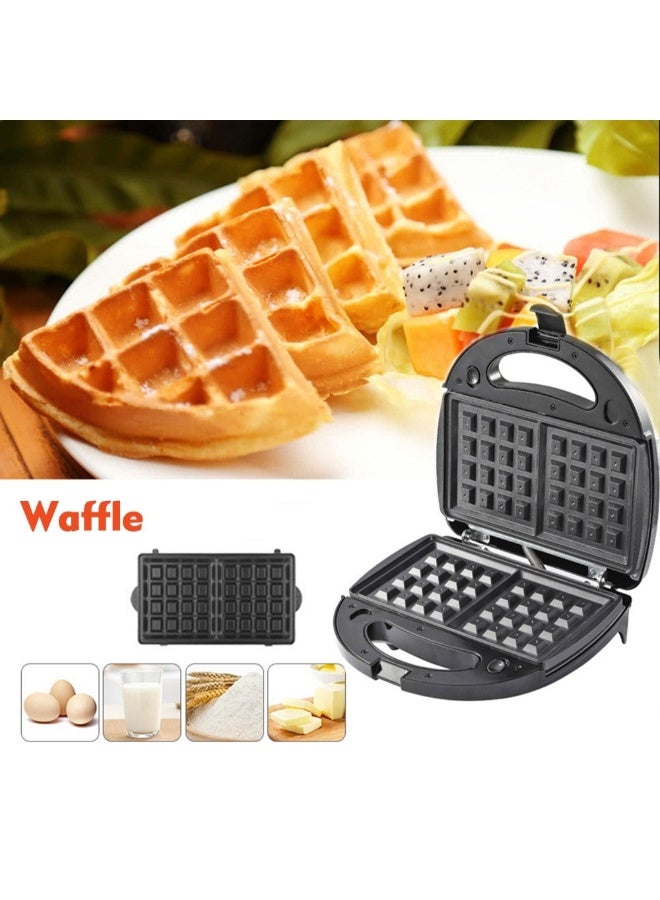 Generic - Detachable Non Stick Waffle Maker H32886 Black/White - Image 1