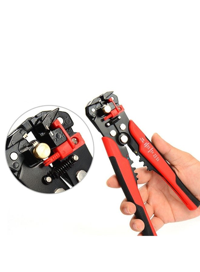 5-In-1 Multifunctional Crimping Pliers Tool With Guide Ruler Black/Red 23cm  - Image 2