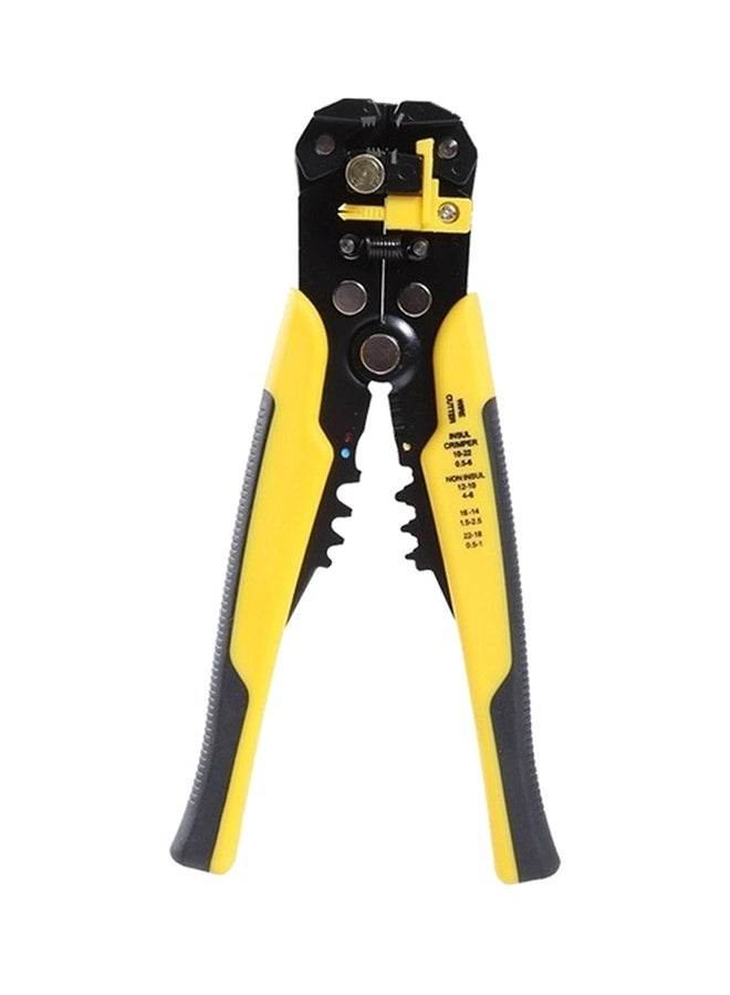5-In-1 Multifunctional Crimping Pliers Tool With Guide Ruler Black/Yellow 23cm  - Image 1