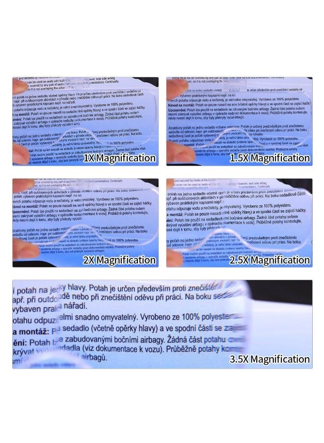 Adjustable Bracket Headband Glasses Magnifier Loupe With 2 LED Lights And USB Charge Goggles Black/White 21centimeter - Image 3