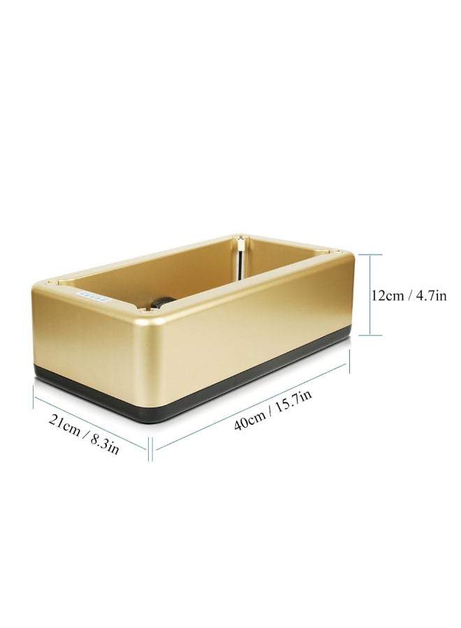 Automatic Shoe Cover Dispenser Gold/Blue/Black 40cm - Image 2