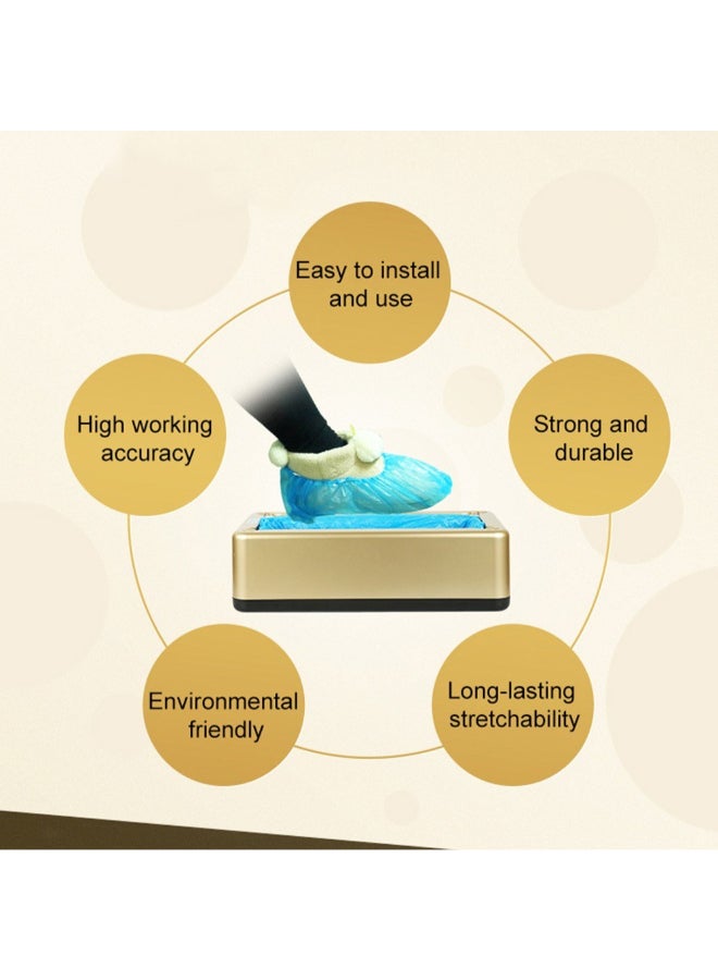 Automatic Shoe Cover Dispenser Gold/Blue/Black 40cm - Image 3