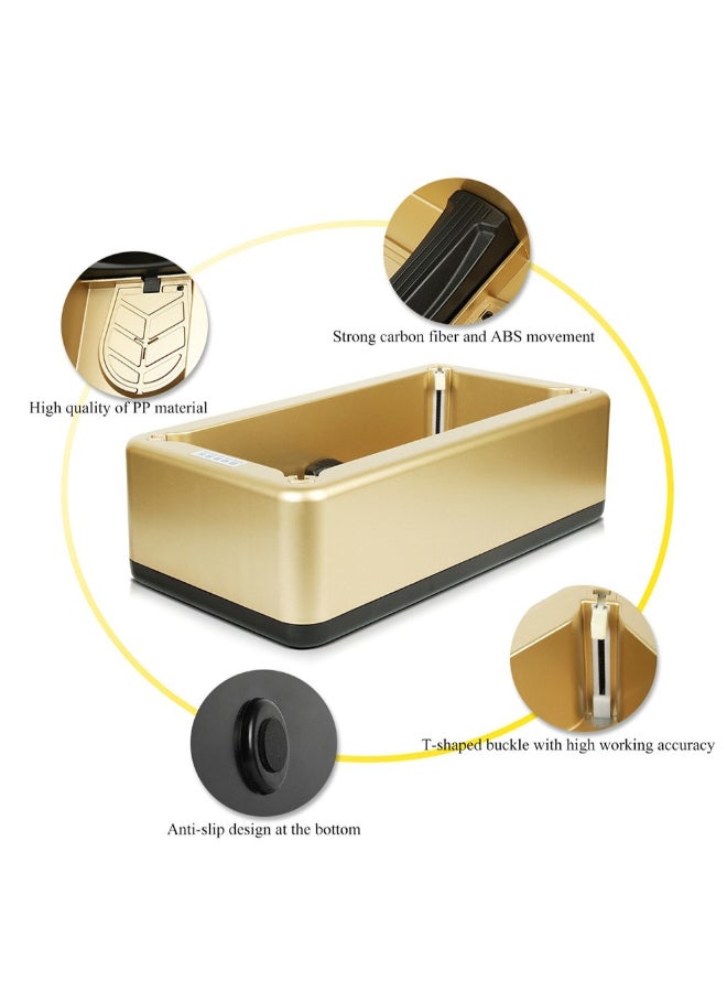Automatic Shoe Cover Dispenser Gold/Blue/Black 40cm - Image 4