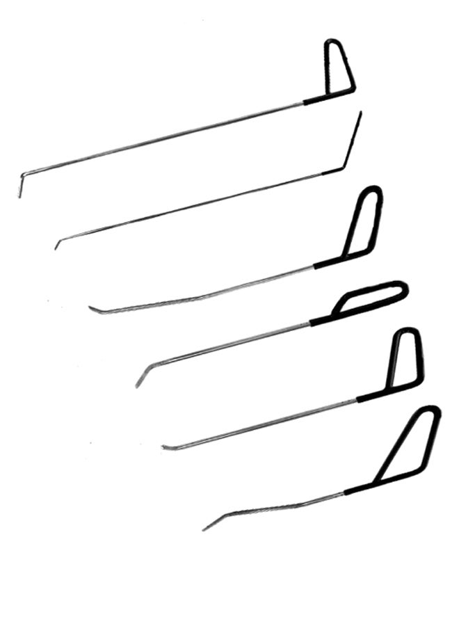 6-Piece Hooks Rods Paintless Dent Removal Car Repairing Tool Set - Image 2