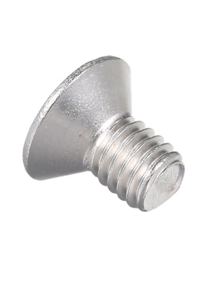 Stainless Steel Socket Cap Hex Screw Bolt Silver M6 x 10  - Image 2