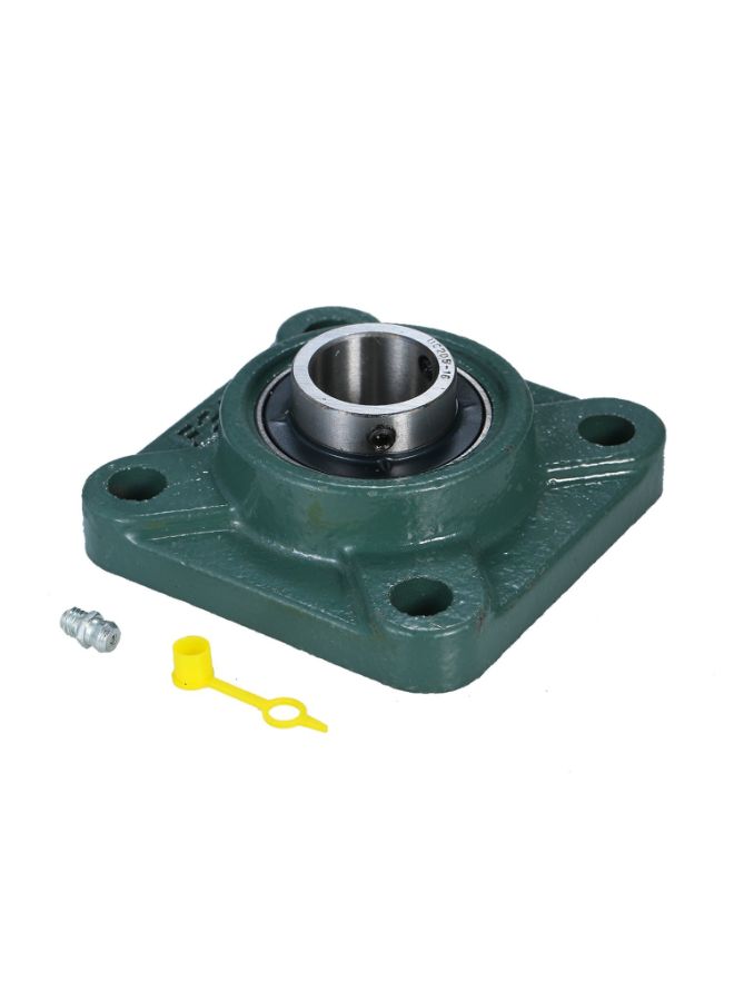4-bolt Pillow Block Bearing With Bearing Steel And Cast Iron Housing Green/Silver  - Image 2