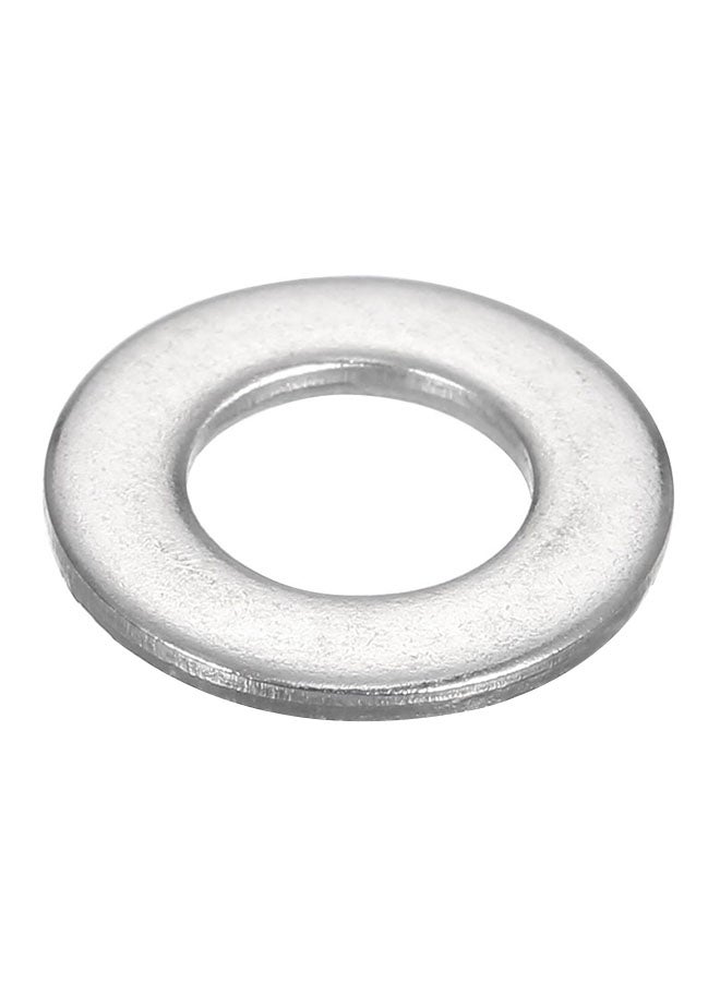 Stainless Steel Flat Washer Silver M-8 