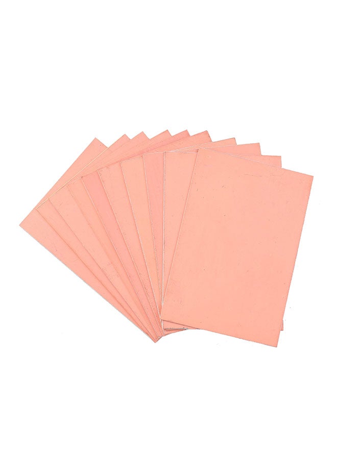 10-Piece Double-sided Copper PCB Board Pink 10 x 15cm  - Image 1