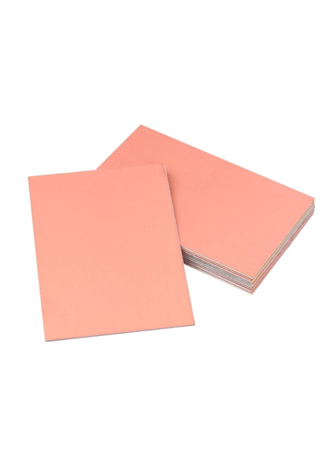 10-Piece Double-sided Copper PCB Board Pink 10 x 15cm  - Image 4