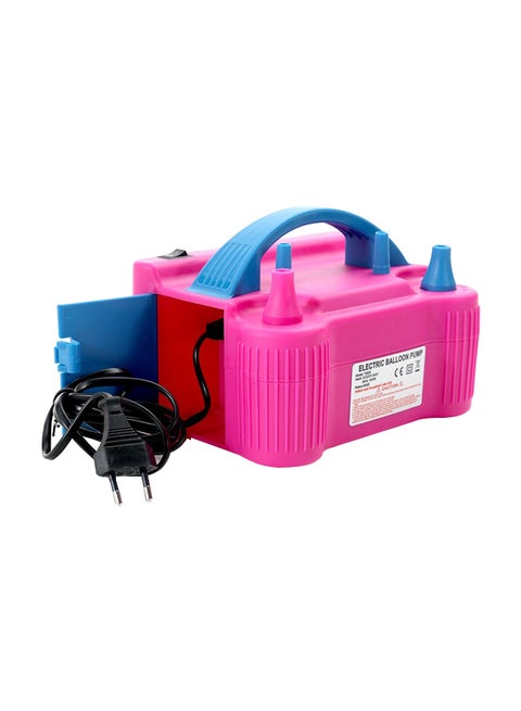 600 W Portable Dual Nozzle Air Blower Balloon Inflator Pump Multicolour