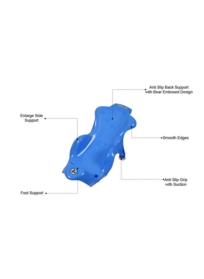 صن بيبي حوض استحمام من البلاستيك مضاد للانزلاق مع مقعد استحمام للأطفال حديثي المشي - Image 2