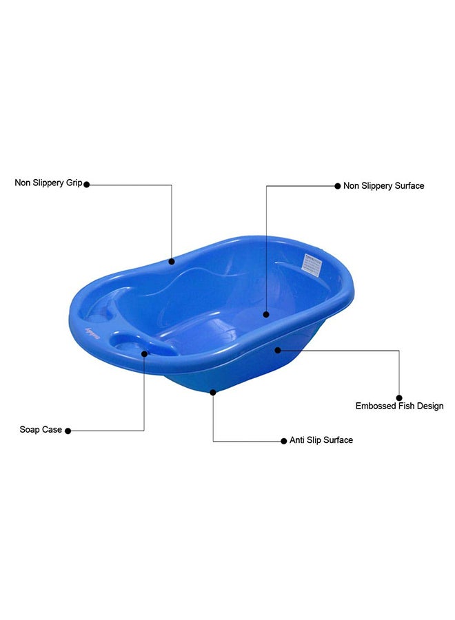 صن بيبي حوض استحمام من البلاستيك مضاد للانزلاق مع مقعد استحمام للأطفال حديثي المشي - Image 3