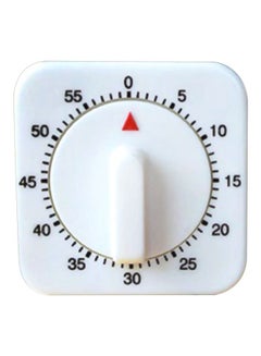 60 Minutes Mechanical Cooking Timer White 60x60x35mm