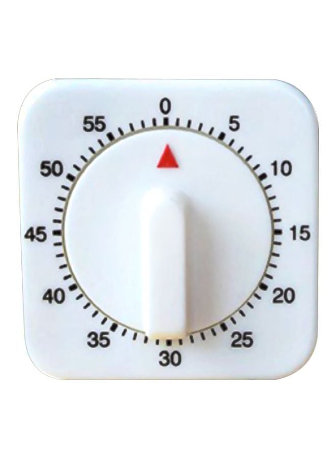 Generic - 60 Minutes Mechanical Cooking Timer White 60x60x35mm - Image 1