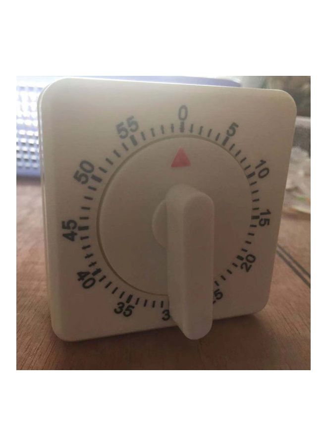Generic - 60 Minutes Mechanical Cooking Timer White 60x60x35mm - Image 1