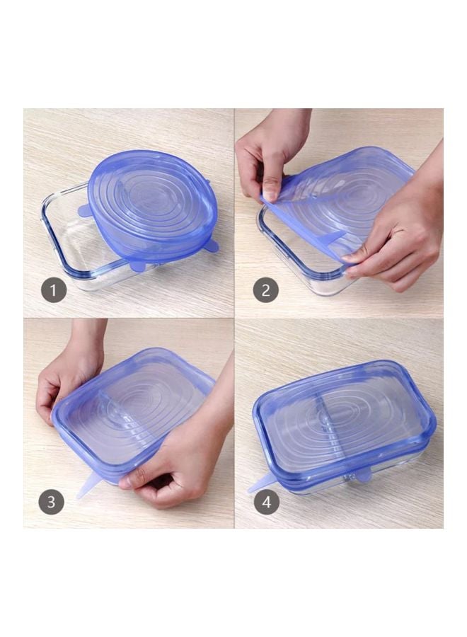 Pack Of 6 Silicone Seal Cover Blue  - Image 4