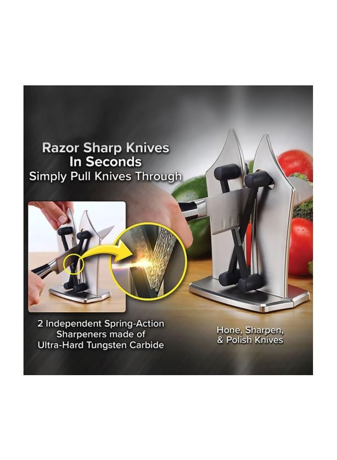 Knife Sharpener Silver 7.5x12x16cm - Image 4